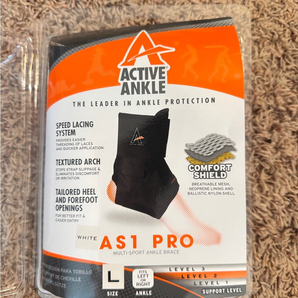 Active Ankle AS1 Pro Ankle Brace - White